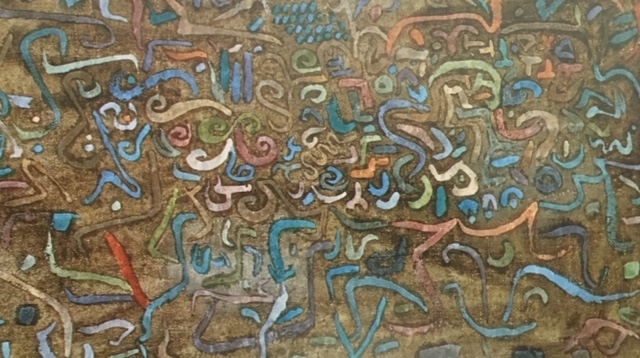 Paul Klee «Ecriture vegetale» Aquarelle, encre et craie détail